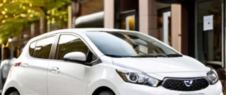 Compact car for beginner drivers with safety systems and comfortable interior