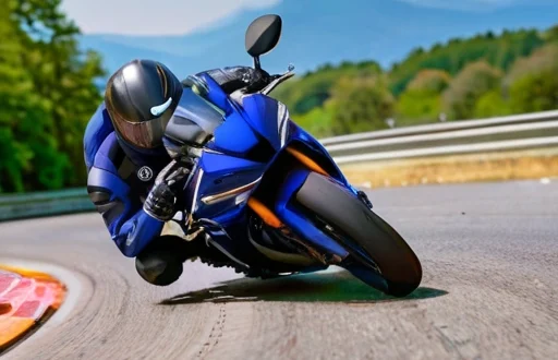 Yamaha YZF‑R1 в полной скорости